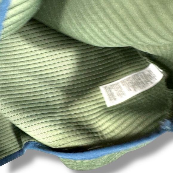 J Crew Factory Authentic Fleece Quilted Knit Pullover, Olive Green, Size Small - Picture 4 of 11